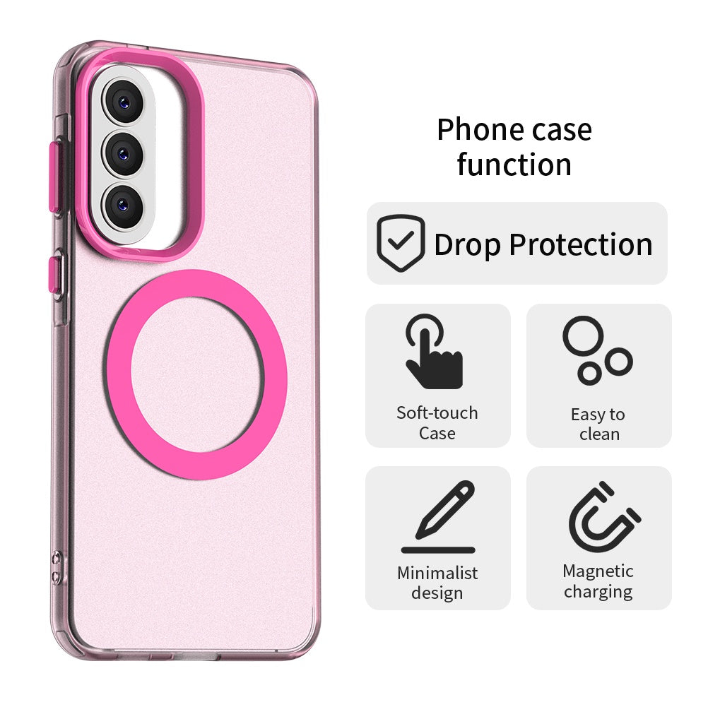 MagSafe-skal för Samsung Galaxy A37 5G, Techsuit, CandyCase, Rosa