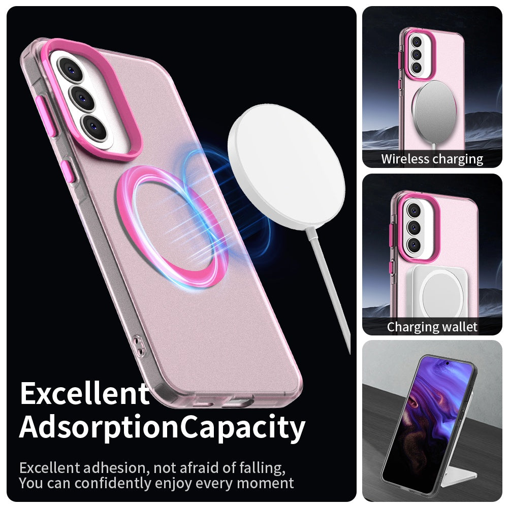 MagSafe-skal för Samsung Galaxy A37 5G, Techsuit, CandyCase, Rosa