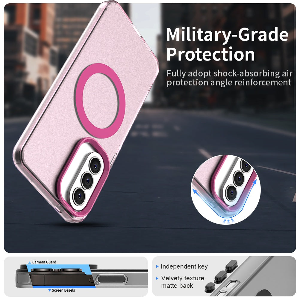 MagSafe-skal för Samsung Galaxy A37 5G, Techsuit, CandyCase, Rosa