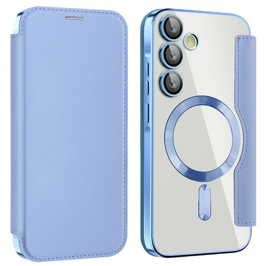 MagSafe-fodral för Samsung Galaxy A55 5G A556, Techsuit, SmartMag Book, Blå