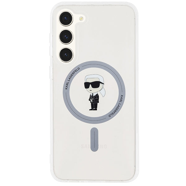 MagSafe-skal för Samsung Galaxy S24+ S926, Karl Lagerfeld, IML Ikonik Karl, Transparent