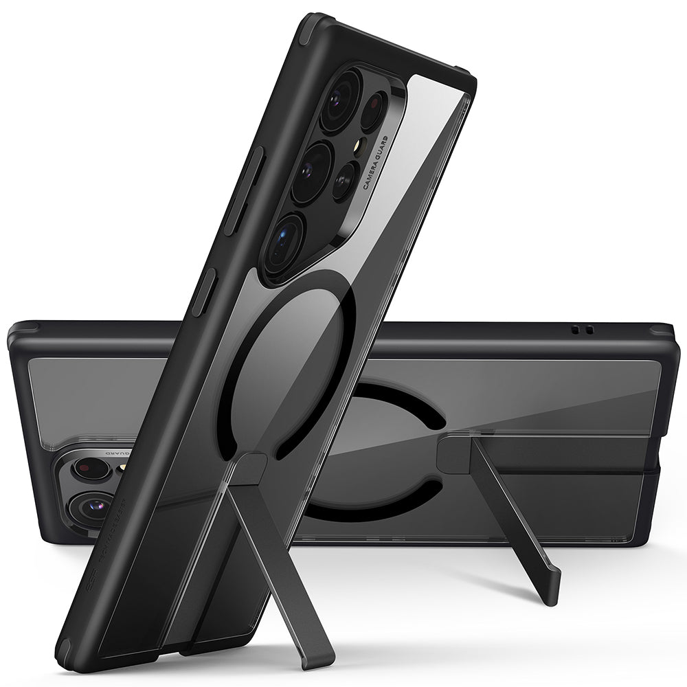 MagSafe-skal för Samsung Galaxy S24 Ultra S928, ESR, Boost Flickstand, Svart Transparent