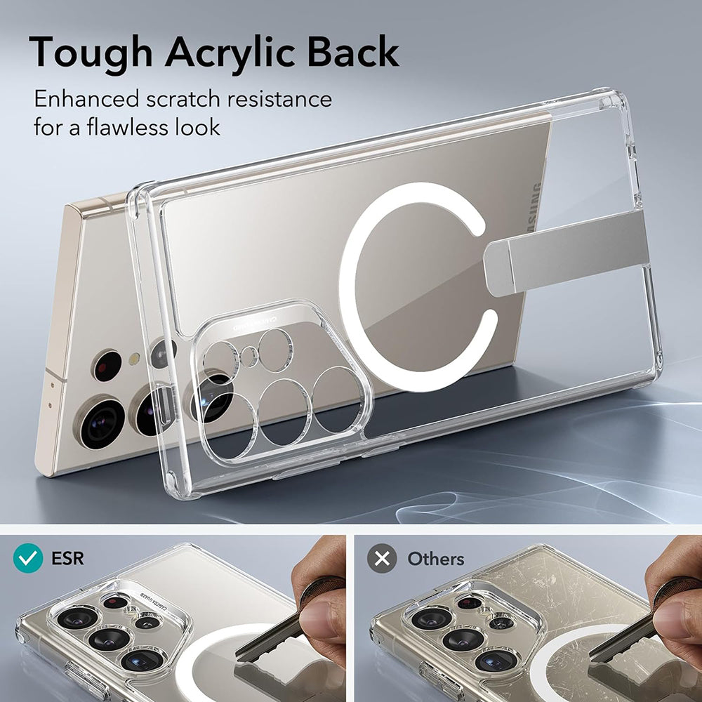 MagSafe-skal för Samsung Galaxy S24 Ultra S928, ESR, Boost Flickstand, Transparent
