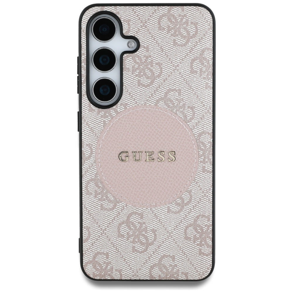 MagSafe-skal för Samsung Galaxy S25+ S936, Guess, 4G Circle Classic Logo, Rosa
