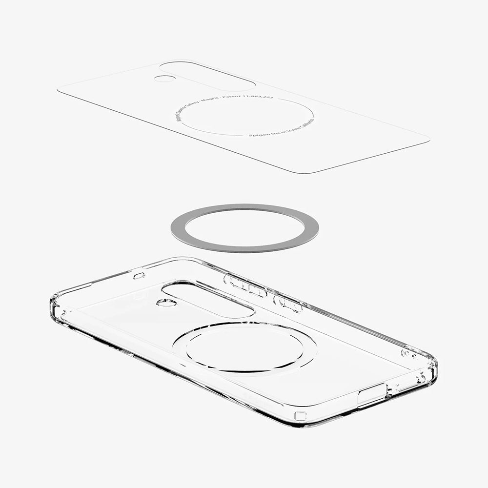 MagSafe-skal för Samsung Galaxy S25+ S936, Spigen, Ultra Hybrid, Vit ACS08981