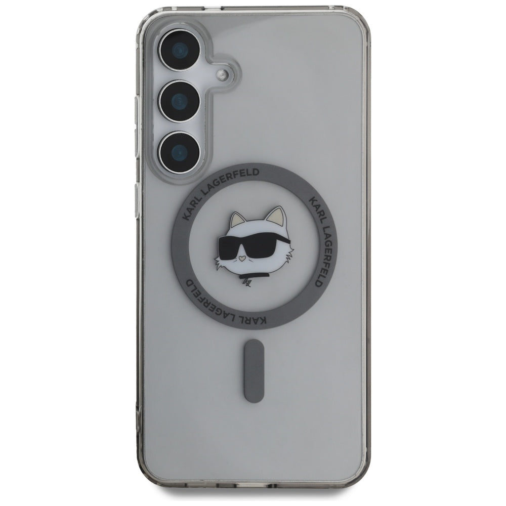 MagSafe-skal för Samsung Galaxy S25 S931, Karl Lagerfeld, IML Choupette's Head, Svart