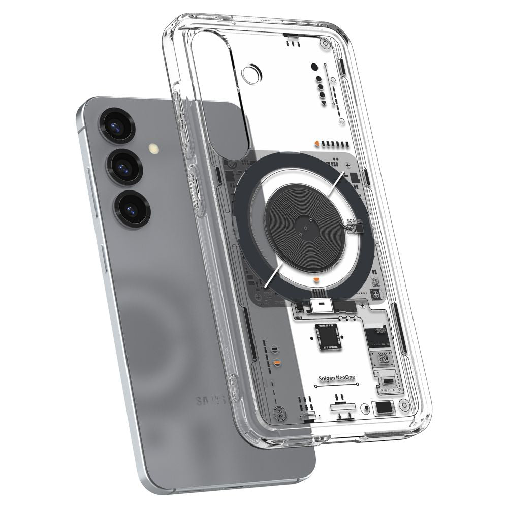 MagSafe-skal för Samsung Galaxy S25 S931, Spigen, Ultra Hybrid Neo One, Transparent ACS09470