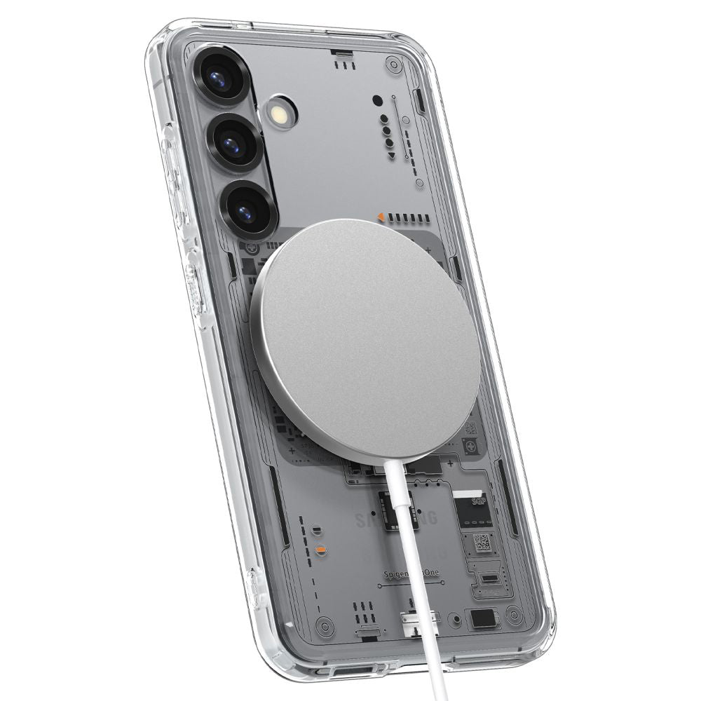 MagSafe-skal för Samsung Galaxy S25 S931, Spigen, Ultra Hybrid Neo One, Transparent ACS09470