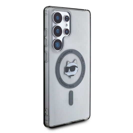 MagSafe-fodral för Samsung Galaxy S25 Ultra S938, Karl Lagerfeld, IML Choupette's Head, Svart