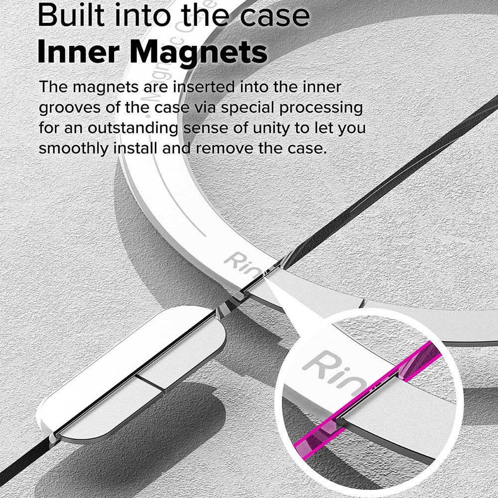 MagSafe-fodral för Samsung Galaxy S25 Ultra S938, Ringke, Fusion, Matt Transparent