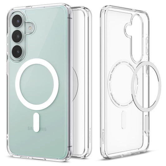 MagSafe-fodral för Samsung Galaxy S26 FE S741, Spigen, Ultra Hybrid, Transparent Vit ACS11636