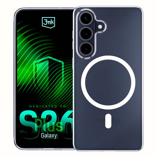 MagSafe-skal för Samsung Galaxy S26 Plus S947, 3MK, Clear MagCase, Transparent