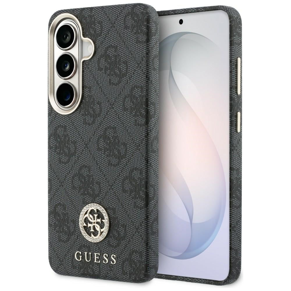 MagSafe-fodral för Samsung Galaxy S26 Plus S947, Guess, 4G Rhinestone Rund Logotyp, Svart