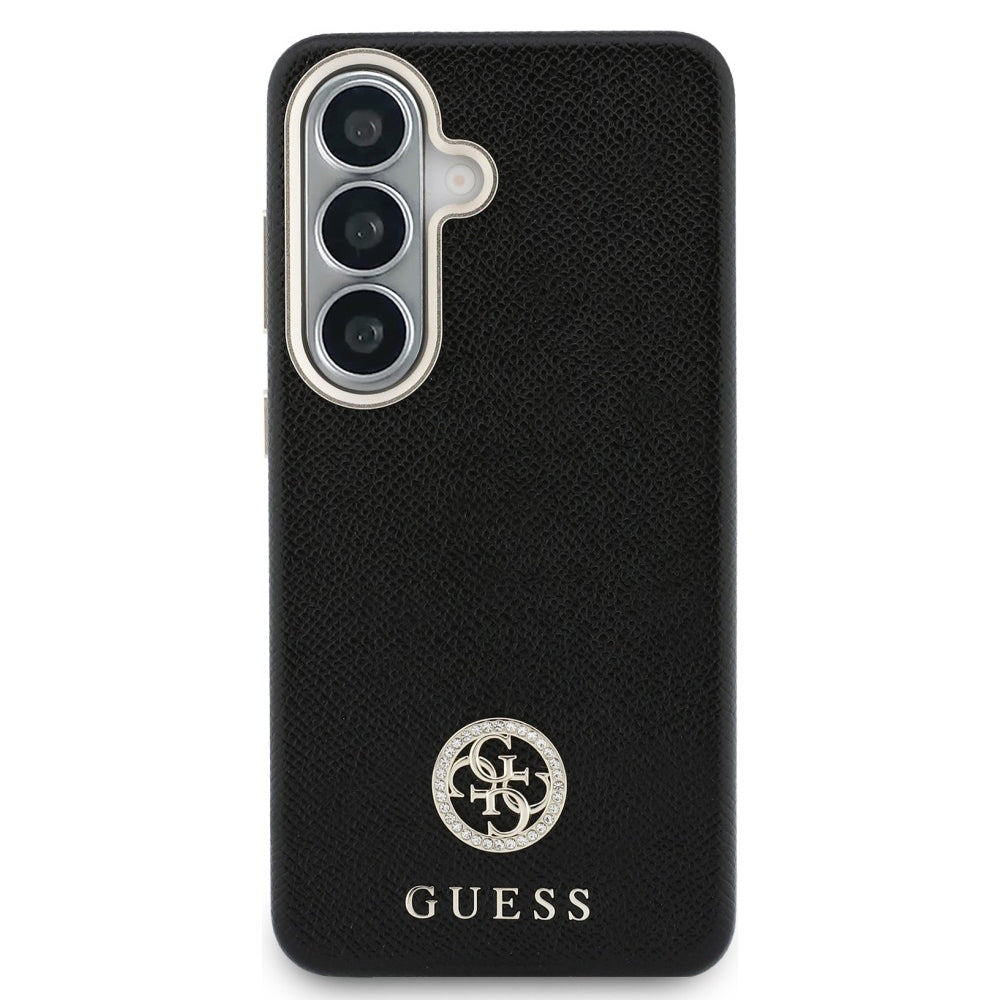 MagSafe-skal för Samsung Galaxy S26 Plus S947, Guess, Rhinestone Round Logo, Svart