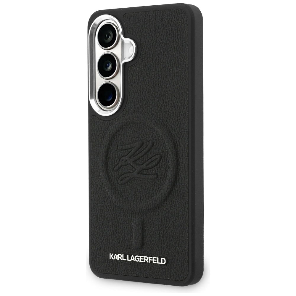 MagSafe-skal för Samsung Galaxy S26 Plus S947, Karl Lagerfeld, Initial Logo Debossed, Svart