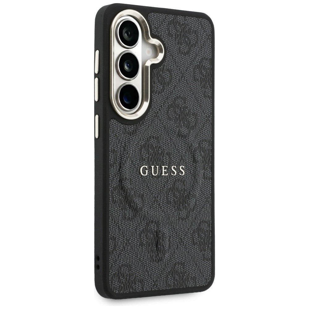 MagSafe-fodral för Samsung Galaxy S26 S942, Guess, 4G Embossed Ring, Svart