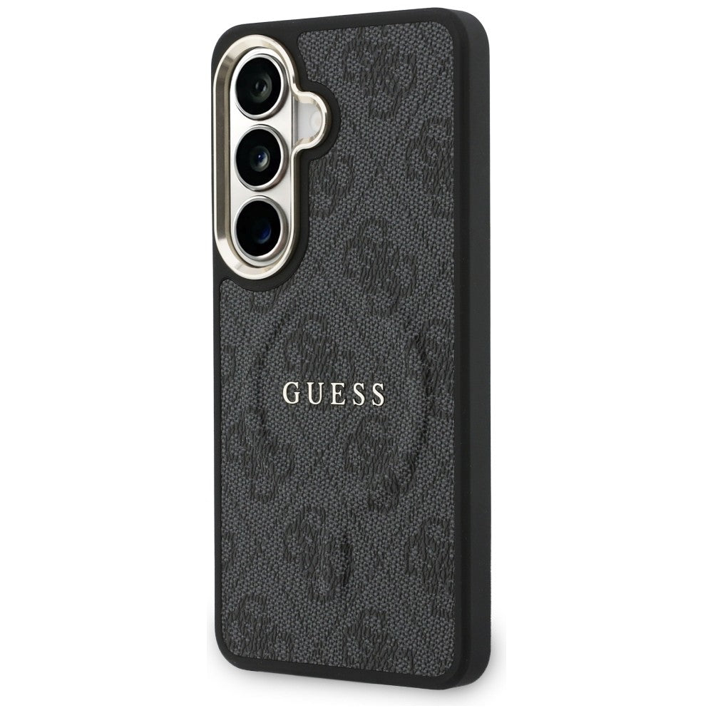 MagSafe-fodral för Samsung Galaxy S26 S942, Guess, 4G Embossed Ring, Svart