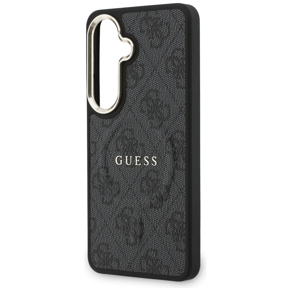 MagSafe-fodral för Samsung Galaxy S26 S942, Guess, 4G Embossed Ring, Svart