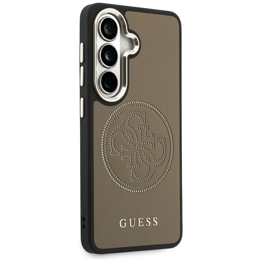 MagSafe-fodral för Samsung Galaxy S26 S942, Guess, Perforated Logo, Brun