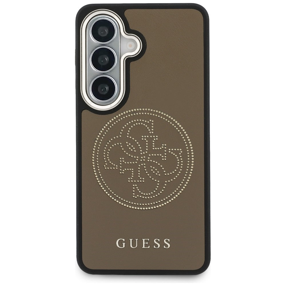 MagSafe-fodral för Samsung Galaxy S26 S942, Guess, Perforated Logo, Brun