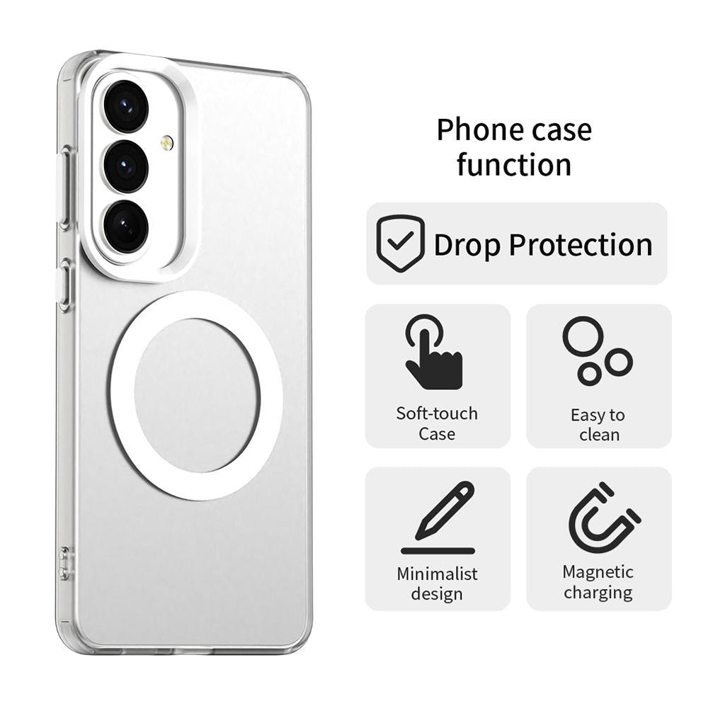MagSafe-skal för Samsung Galaxy S26 S942, Techsuit, CandyCase, Vit