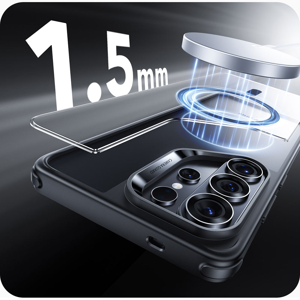 MagSafe-skal för Samsung Galaxy S26 Ultra S948, ESR, Classic Hybrid, Svart Transparent