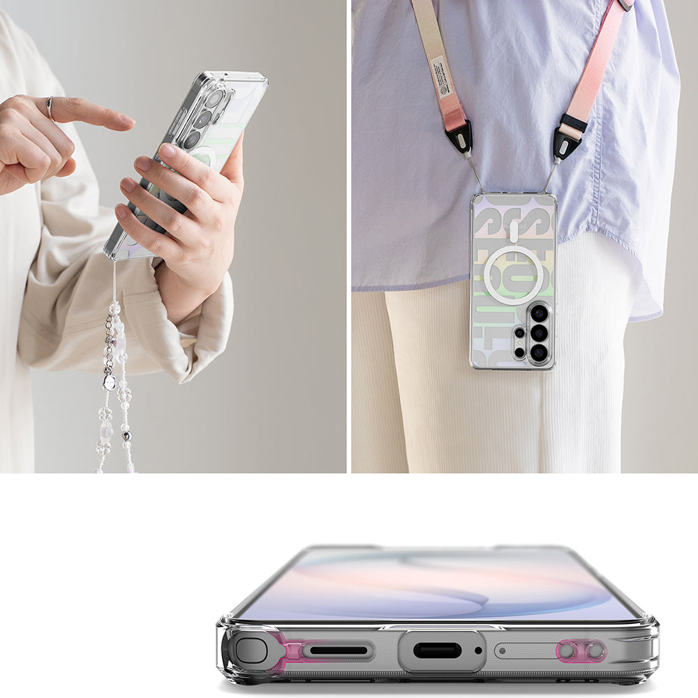 MagSafe-skal för Samsung Galaxy S26 Ultra S948, Ringke, Fusion Seoul, Transparent