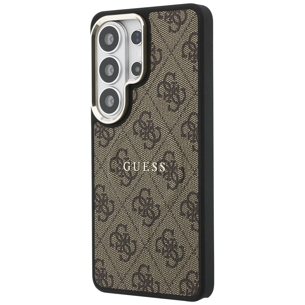 MagSafe-fodral för Samsung Galaxy S26 Ultra S948, Guess, 4G Embossed Ring, Brun