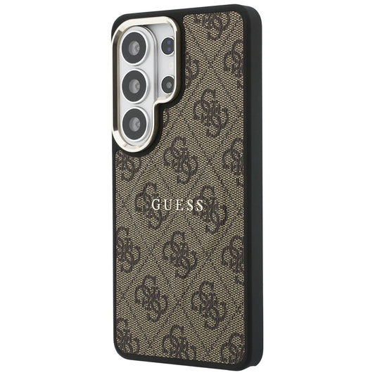 MagSafe-fodral för Samsung Galaxy S26 Ultra S948, Guess, 4G Embossed Ring, Brun