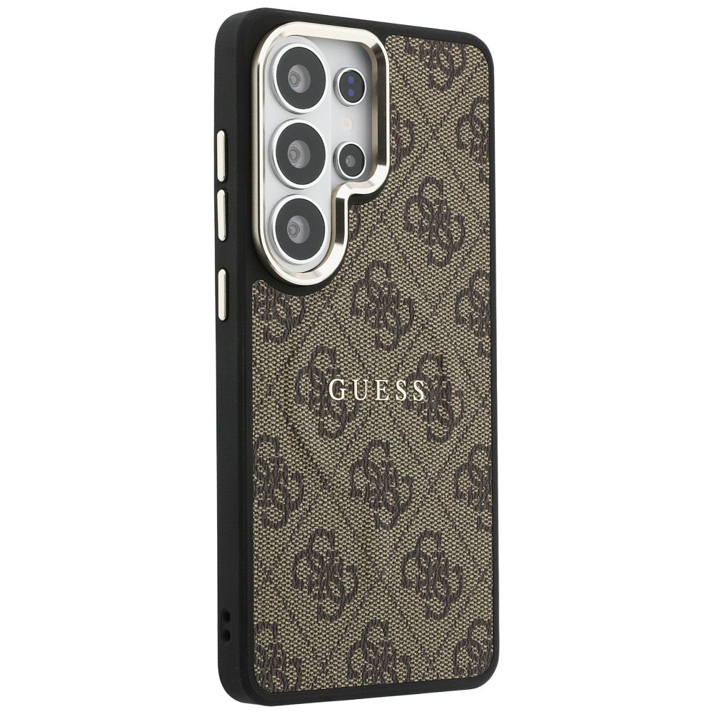 MagSafe-fodral för Samsung Galaxy S26 Ultra S948, Guess, 4G Embossed Ring, Brun
