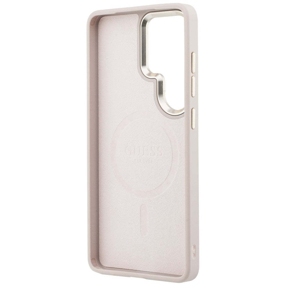MagSafe-fodral för Samsung Galaxy S26 Ultra S948, Guess, 4G Embossed Ring, Rosa