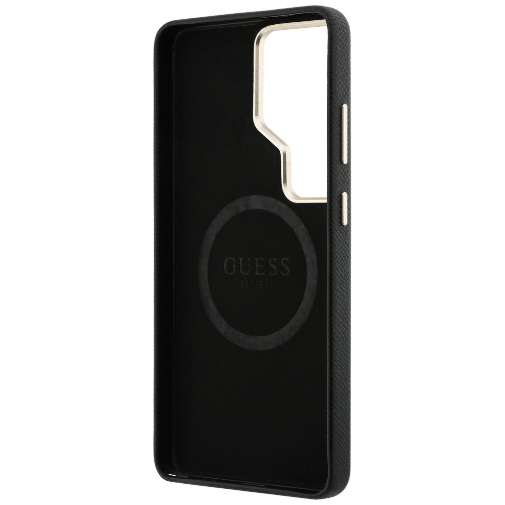 MagSafe-skal för Samsung Galaxy S26 Ultra S948, Guess, Rhinestone Round Logo, Svart