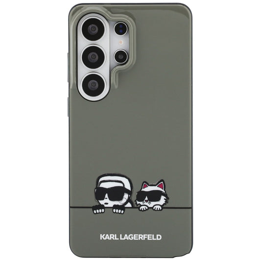 MagSafe-skal för Samsung Galaxy S26 Ultra S948, Karl Lagerfeld, IML Karl & Choupette Peekaboo Logo, Svart