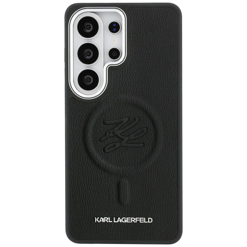 MagSafe-skal för Samsung Galaxy S26 Ultra S948, Karl Lagerfeld, Initial Logo Debossed, Svart