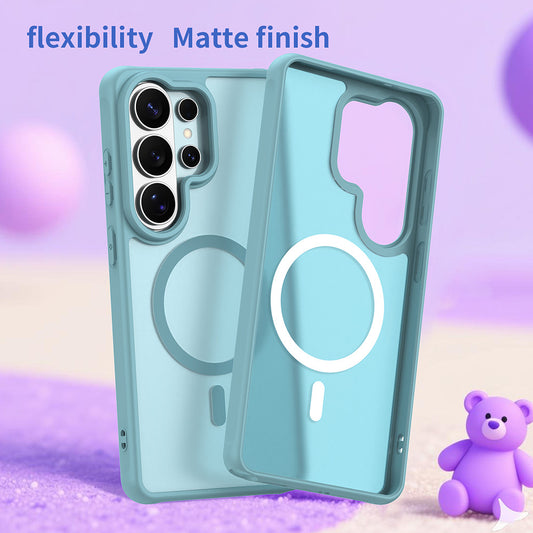 MagSafe-skal för Samsung Galaxy S26 Ultra, Techsuit, HaloFrost II, Ljusgrön