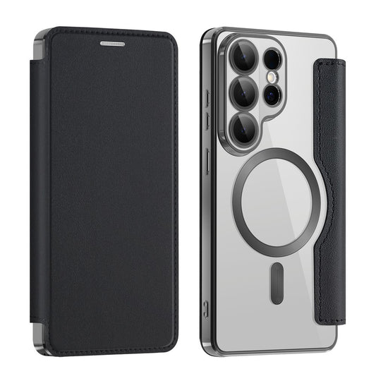 MagSafe-fodral för Samsung Galaxy S26 Ultra, Techsuit, SmartMag Book, Svart