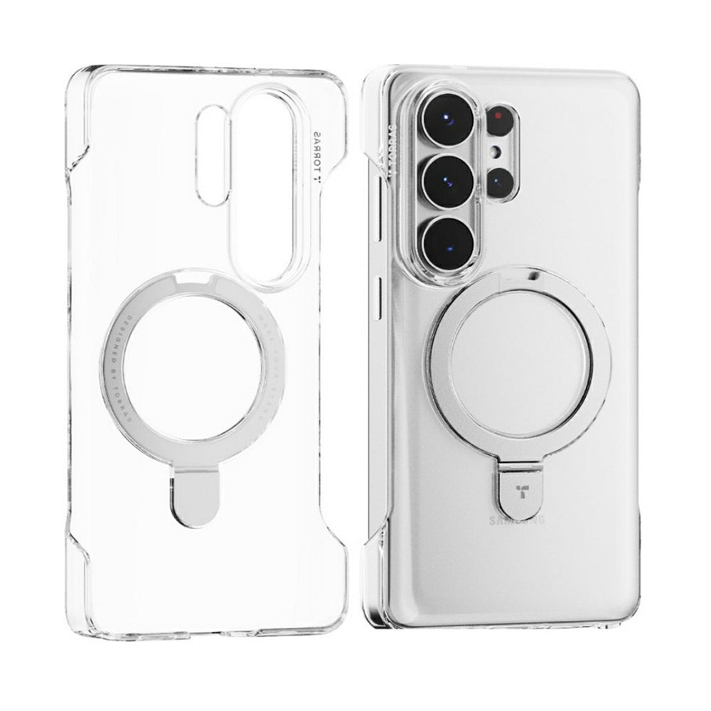 MagSafe-fodral för Samsung Galaxy S26 Ultra S948, Torras, Ostand Slim, Transparent