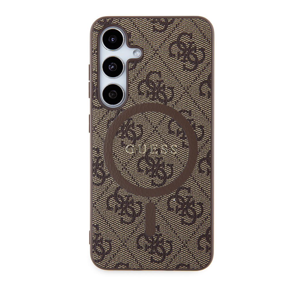 MagSafe Case for Samsung Galaxy Z Flip7 F766, Guess, 4G Collection, Brown