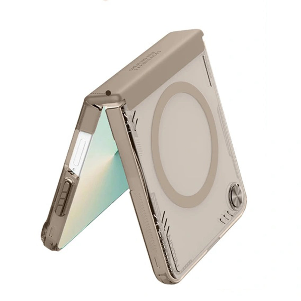 MagSafe-fodral för Samsung Galaxy Z Flip7 F766, Nillkin, Iceblade, Brun