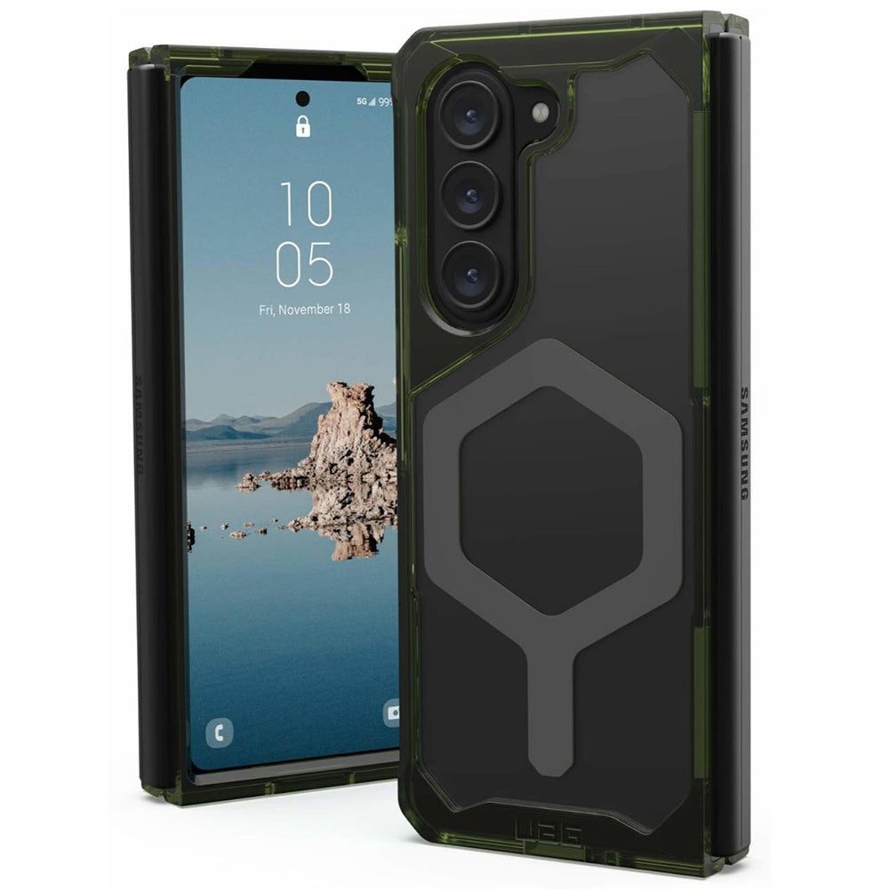MagSafe-fodral för Samsung Galaxy Z Fold5 F946, Urban Armor Gear, Plyo Pro, Grön Grå