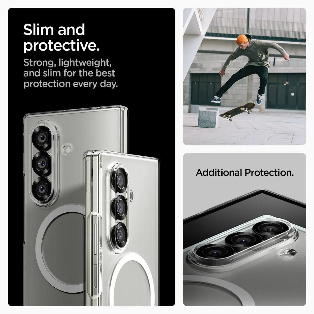 MagSafe-skal för Samsung Galaxy Z Fold7 F966, Spigen, Air Skin, Transparent ACS09545