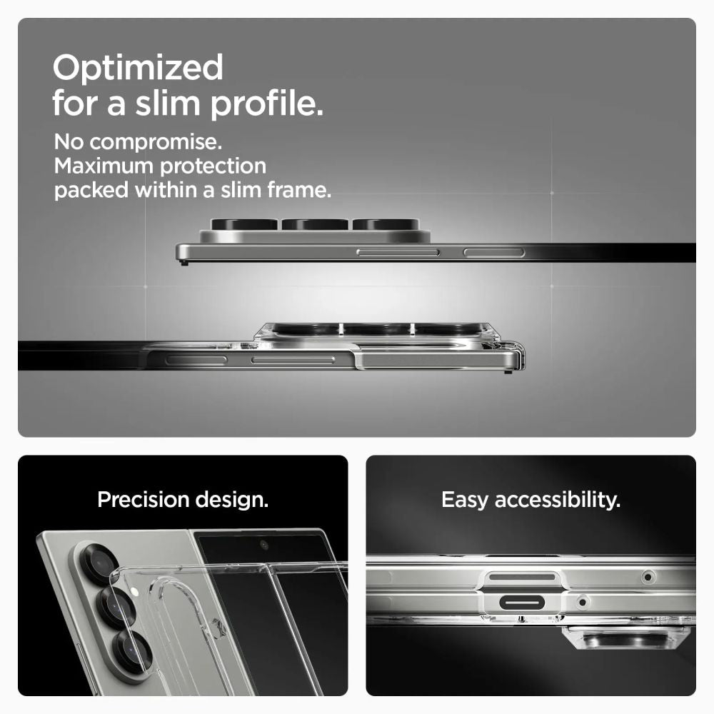 MagSafe-skal för Samsung Galaxy Z Fold7 F966, Spigen, Air Skin, Transparent ACS09545