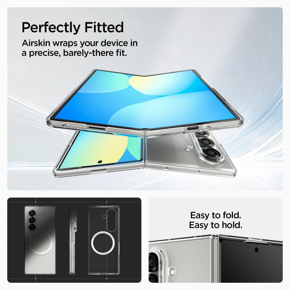 MagSafe-skal för Samsung Galaxy Z Fold7 F966, Spigen, Air Skin, Transparent ACS09545