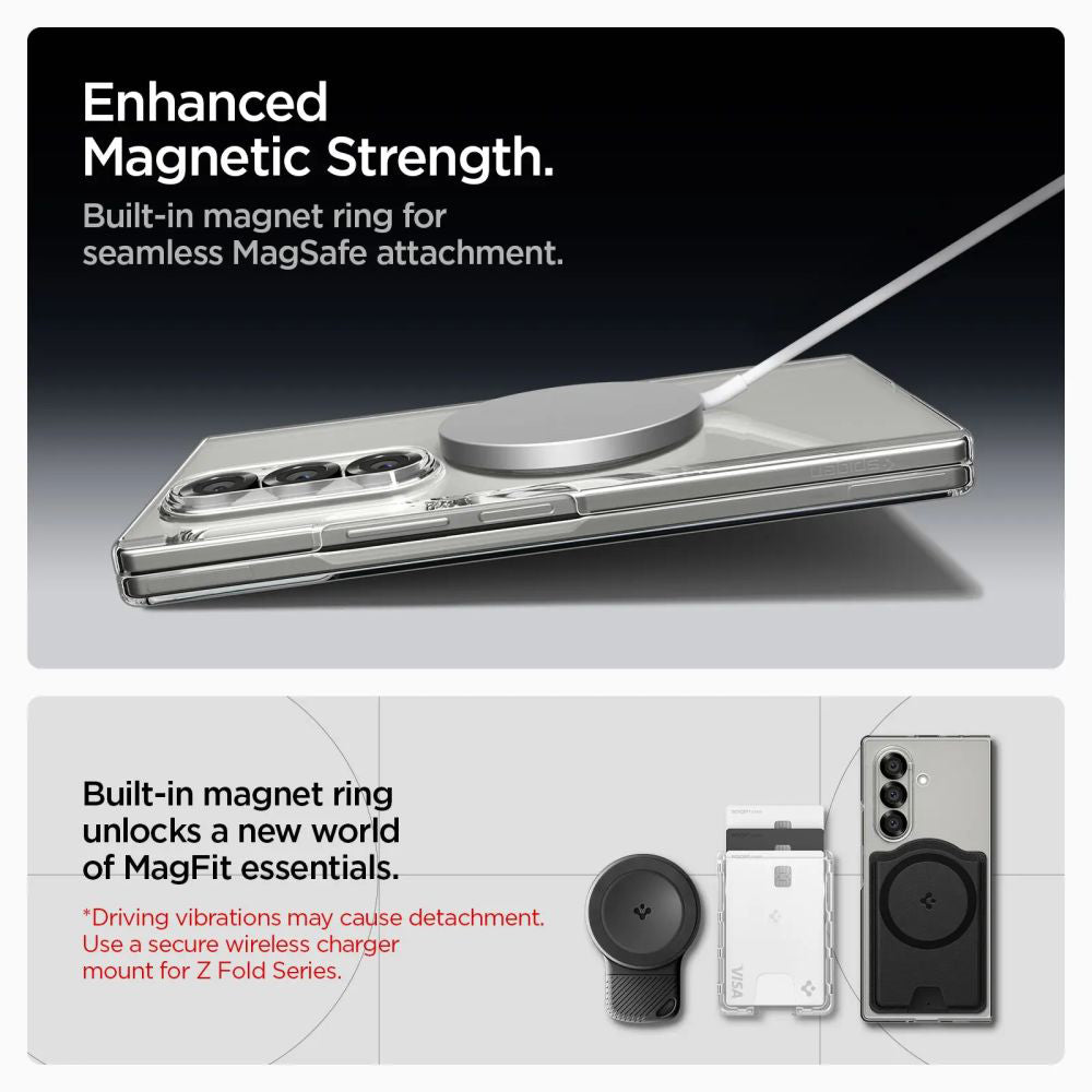 MagSafe-skal för Samsung Galaxy Z Fold7 F966, Spigen, Air Skin, Transparent ACS09545