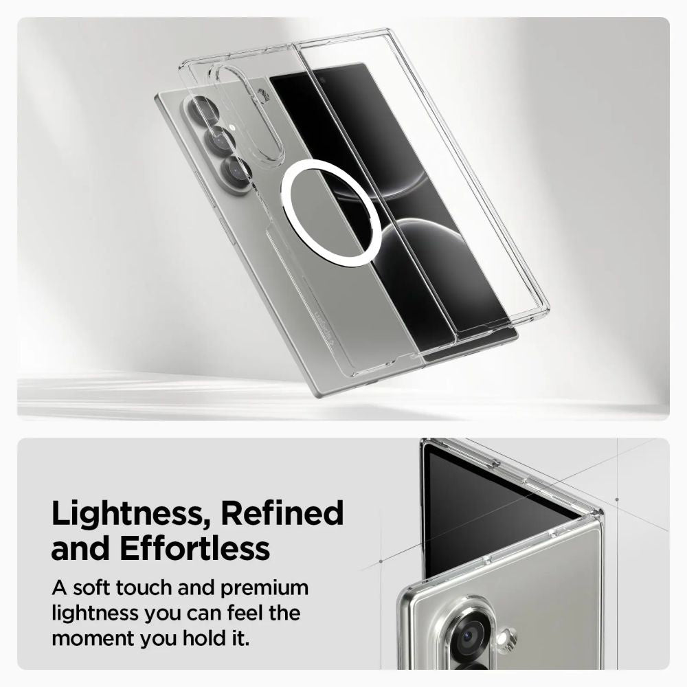 MagSafe-skal för Samsung Galaxy Z Fold7 F966, Spigen, Air Skin, Transparent ACS09545