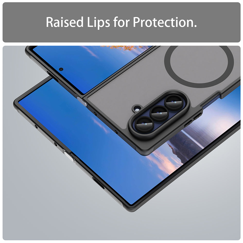 MagSafe Case for Samsung Galaxy Z Fold7 F966, Techsuit, HaloFrost II, Black