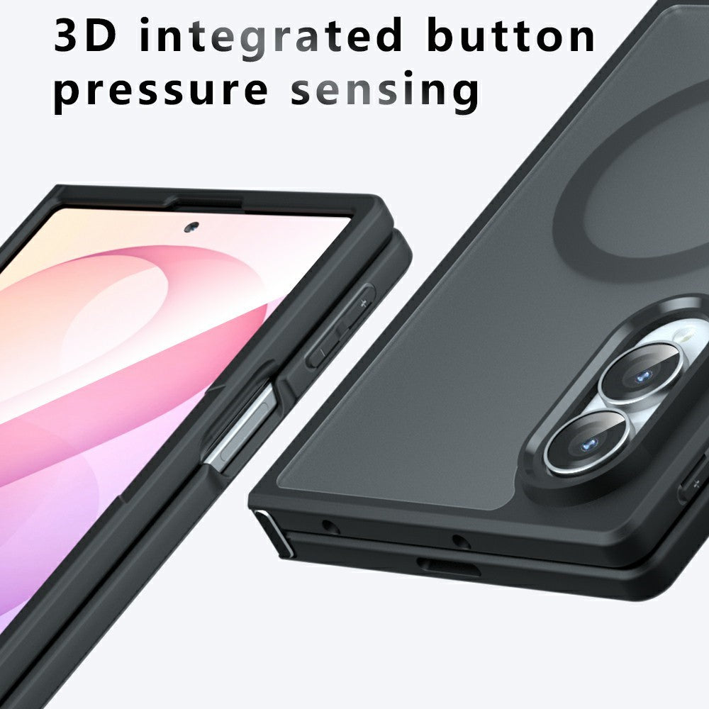 MagSafe-fodral för Samsung Galaxy Z Fold8 F971, Techsuit, PureFrost, Satin svart