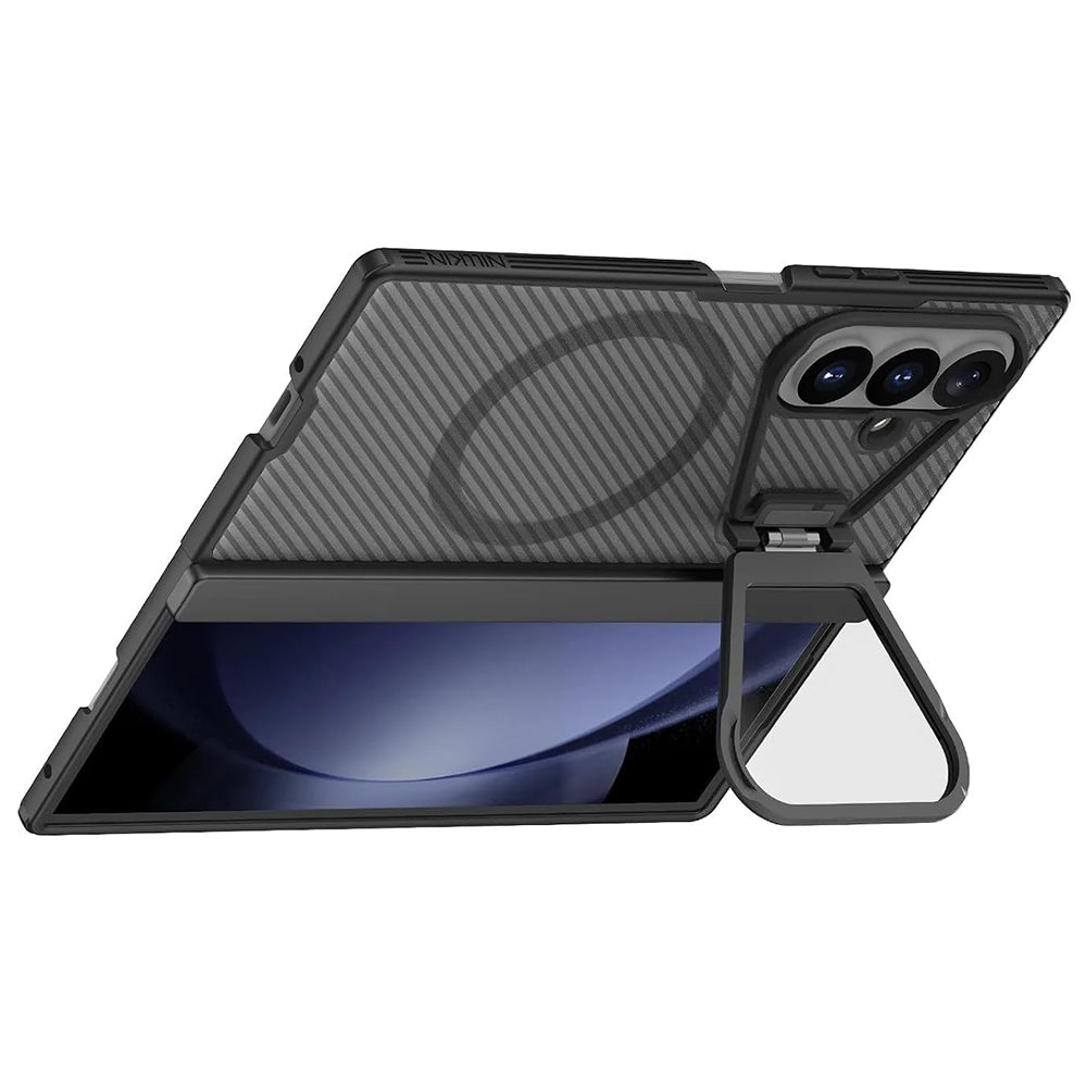 MagSafe-fodral för Samsung Galaxy Z Fold8 Ultra F976, Nillkin, CamShield Pro med transparent linslock, svart transparent