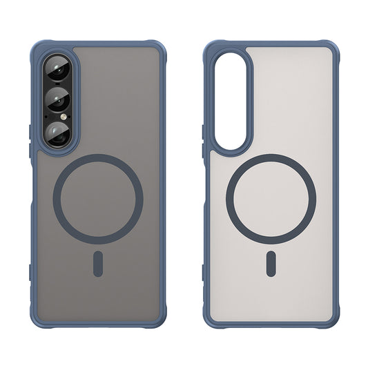 MagSafe-fodral för Sony Xperia 1 VII, Techsuit, HaloFrost II, Marinblå