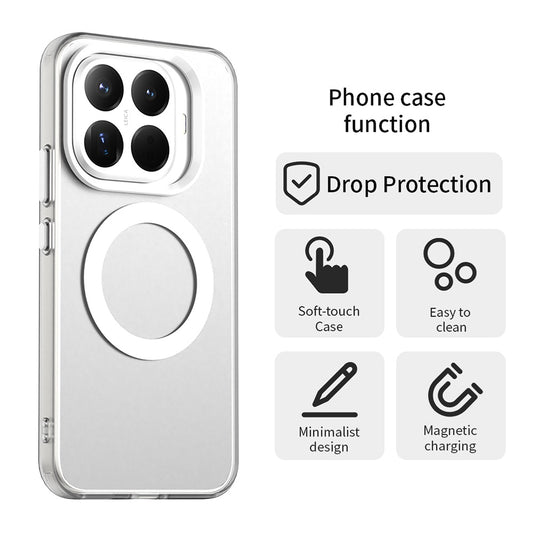 MagSafe-fodral för Xiaomi 17T Pro, Techsuit, CandyCase, Vit